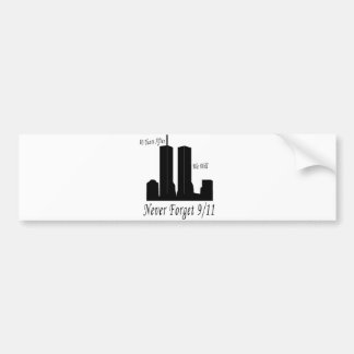 Wir vergessen nie 9/11 autoaufkleber