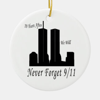 Wir vergessen nie 9/11 keramikornament