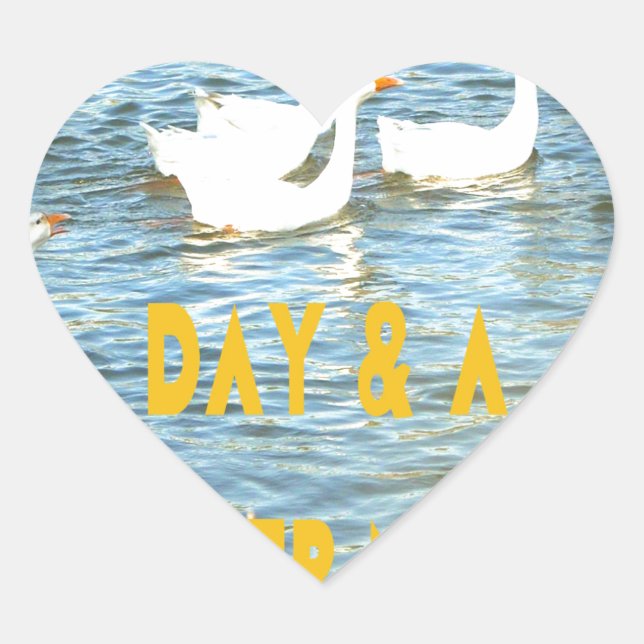 Wir verließ unseren Kunden immer zufrieden und zuf Herz-Aufkleber (Vorderseite)