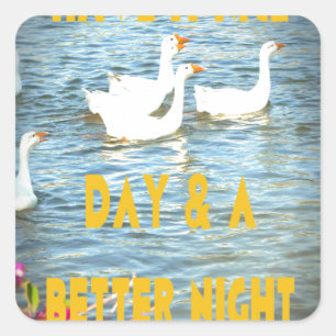 Wir verließ unseren Kunden immer zufrieden und zuf Quadratischer Aufkleber