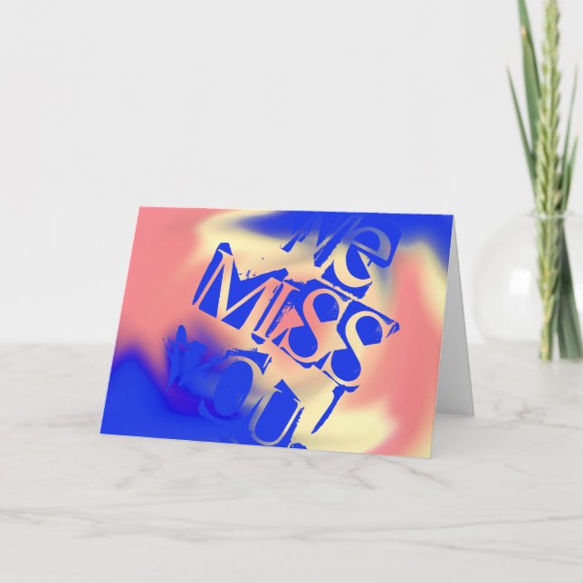 Wir vermissen dich! karte (Vorderseite)