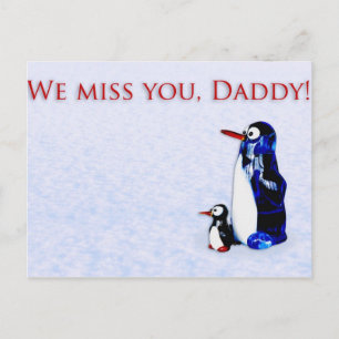 Wir vermissen dich, Papa Postkarte