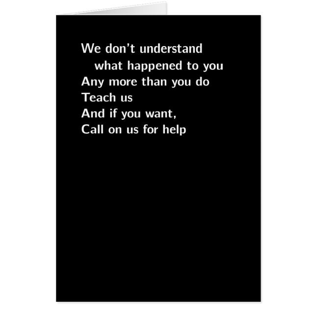 "wir verstehen nicht" (Vorne)