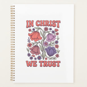 Wir vertrauen auf Christus Florales christliches V Planer