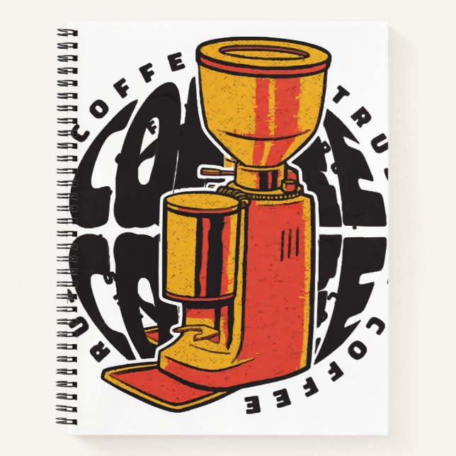Wir vertrauen dem Kaffee Notizbuch (Vorderseite)