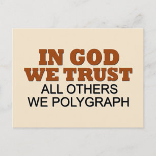 Wir vertrauen dem Spaß Postkarte