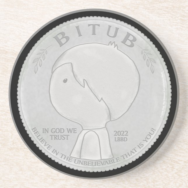 Wir vertrauen Gott Getränkeuntersetzer (Vorne)