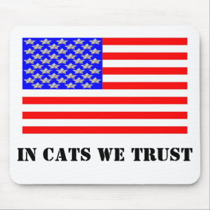 Wir vertrauen Katzen Mousepad