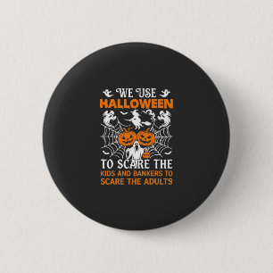 Wir verwenden Halloween Grusel Geist Kürbisse Hexe Button