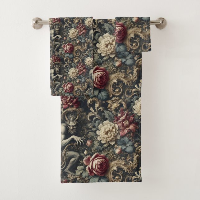 Wir von der Dekadenz befreien - gotisch Viktoriani Badhandtuch Set (Insitu)