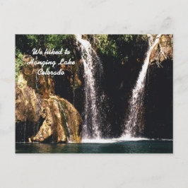 Wir wanderten zum Hanging Lake, Colorado Postkarte