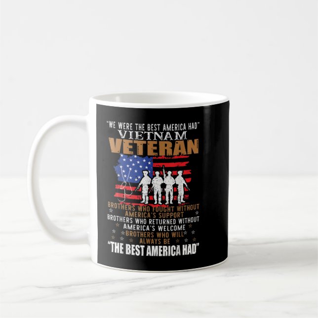 Wir waren das beste Amerika, das Vietnam Veteran B Kaffeetasse (Links)