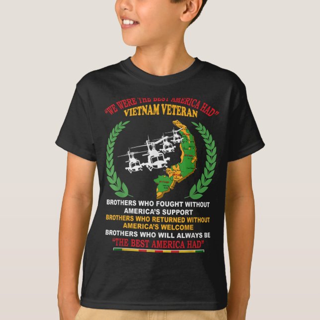 Wir waren das beste Amerika, das Vietnam Veteran B T-Shirt (Vorderseite)