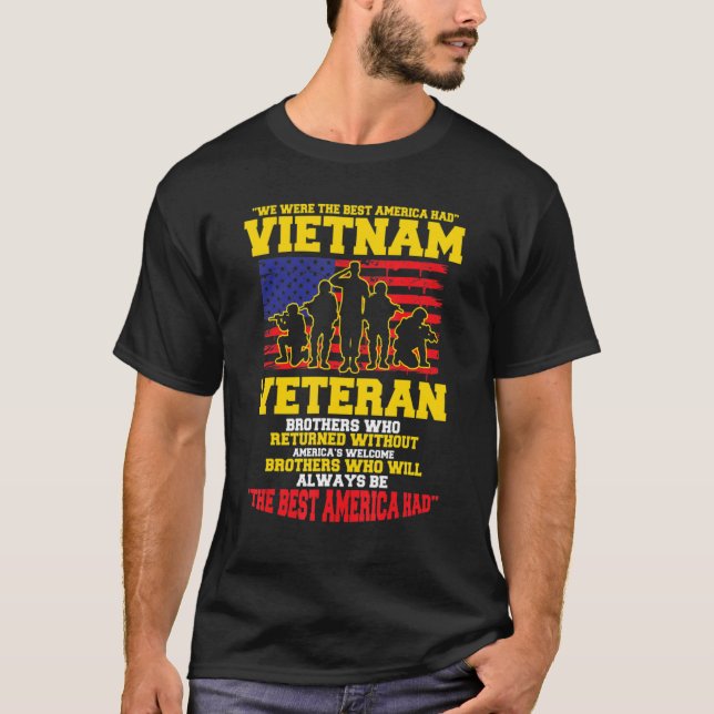 Wir waren das beste Amerika, das Vietnam-Veteranen T-Shirt (Vorderseite)