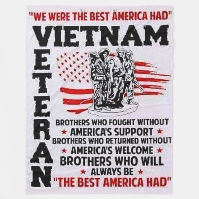 WIR WAREN DIE BESTEN AMERIKA FLEECEDECKE (Vorderseite)