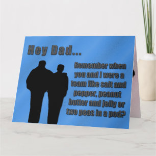 Wir waren ein Team-Vater Karte