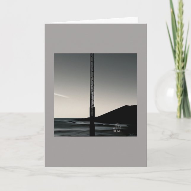 Wir waren hier Grußkarte Karte (Vorderseite)