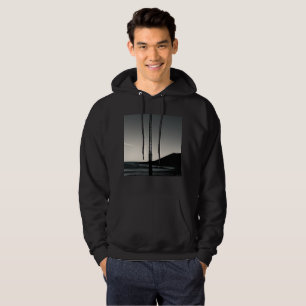 Wir waren hier Männer mit schwarzem Pullover