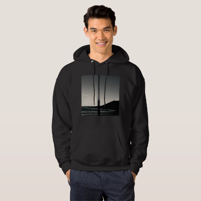 Wir waren hier Männer mit schwarzem Pullover (Vorne ganz)
