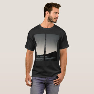 Wir waren hier Männer mit schwarzem T - Shirt