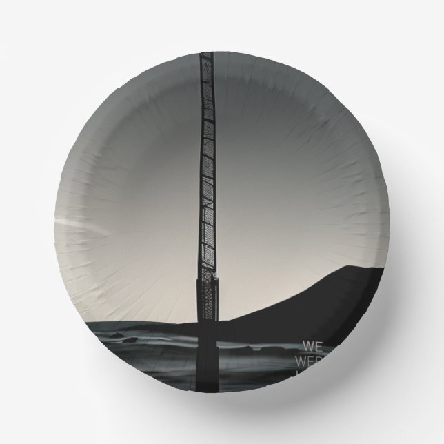 Wir waren hier Papierschüsseln Pappteller (Vorderseite)