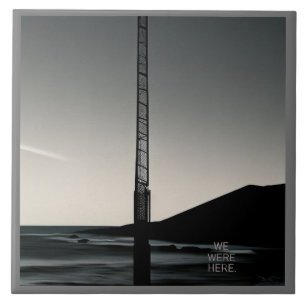 Wir waren hier Text große Keramik Fliesen