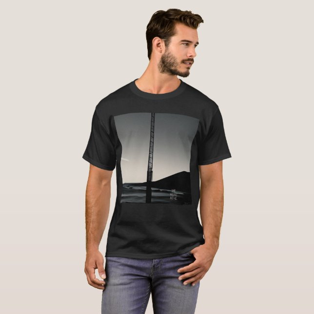 Wir waren hier Titelmänner schwarzer T - Shirt (Vorne ganz)