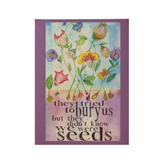 Wir waren Samen-Plakat Holzposter