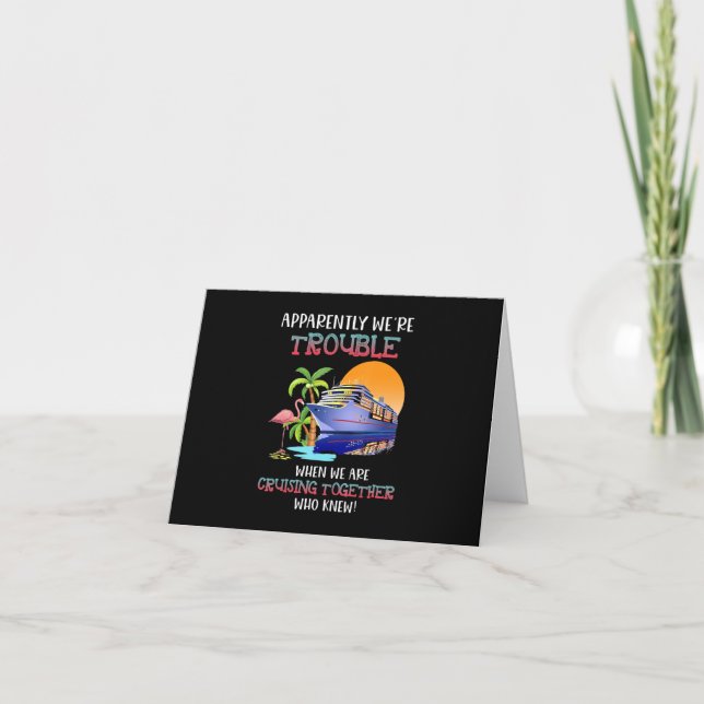 Wir waren schwer, wenn wir Toger Flamingo Cruze Karte (Vorderseite)