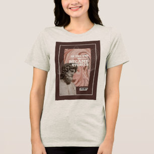Wir werden alle zu Geschichten-Typografie-T-Shirt Tri-Blend Shirt