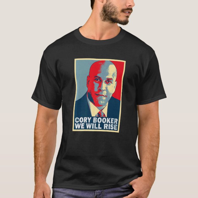 Wir werden Cory Booker erhöhen T-Shirt (Vorderseite)