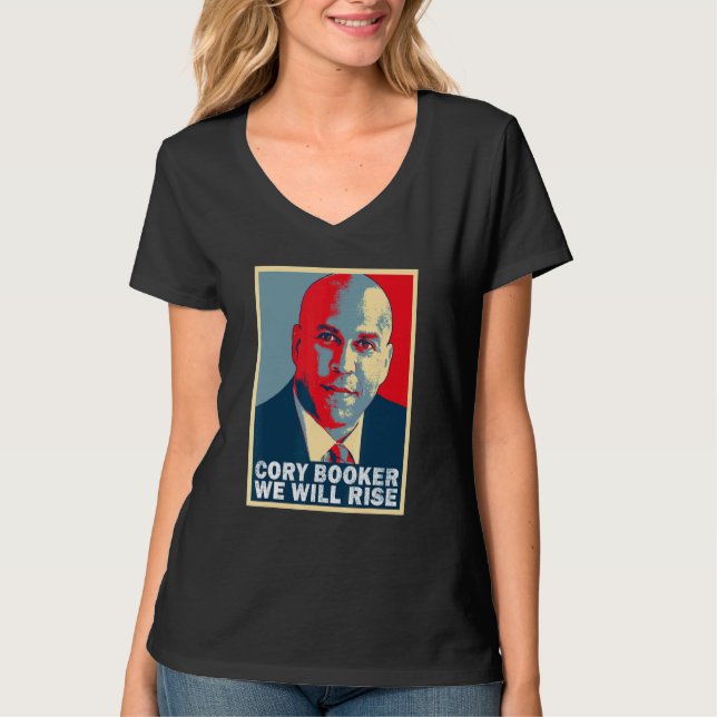 Wir werden Cory Booker erhöhen T-Shirt (Vorderseite)