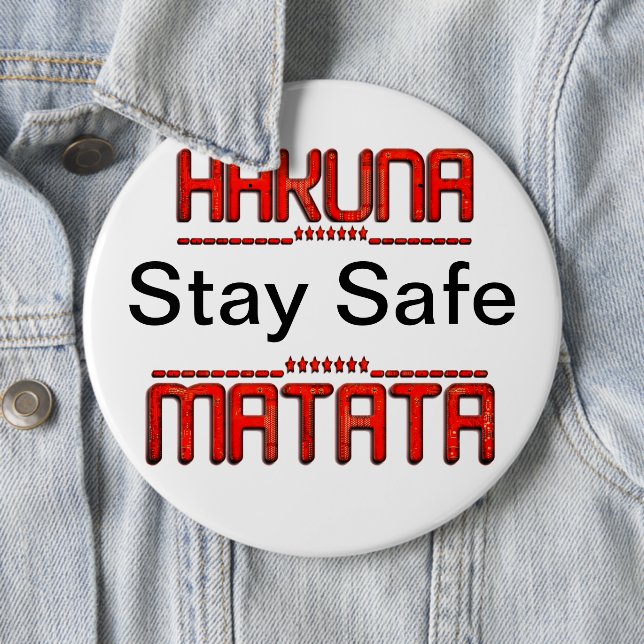 Wir werden COVID-19 überleben - eine Botschaft der Button (Beispiel)