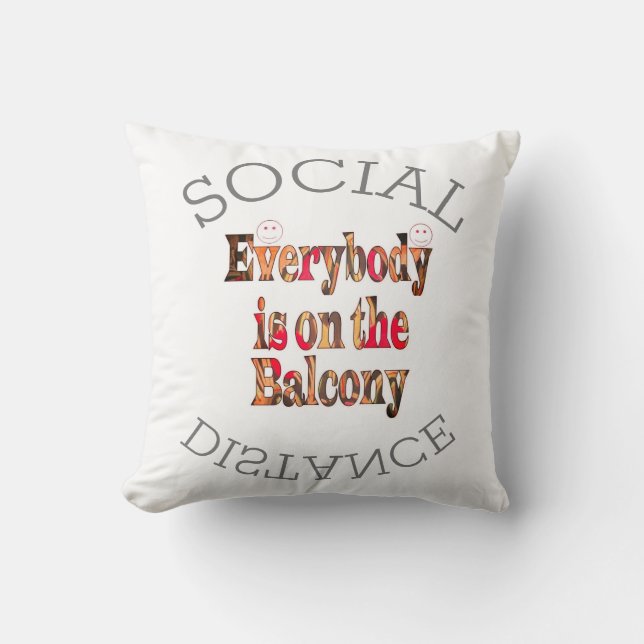 Wir werden COVID-19 überleben: Eine Botschaft der  Kissen (Vorderseite)