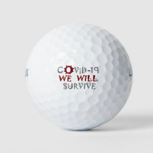 Wir werden COVID-19 überleben – Stärke & Resilienz Golfball