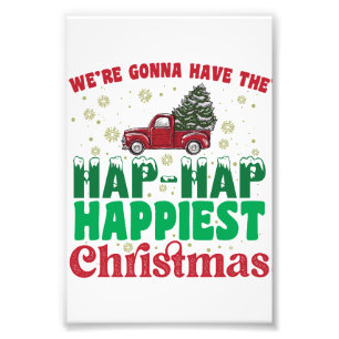 Wir werden das glückseligste Weihnachten haben  Fotodruck