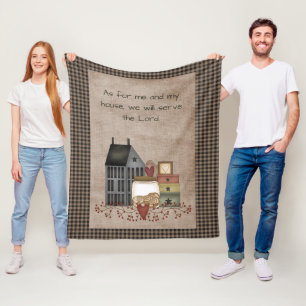 Wir werden dem Herrn dienen - dem primitiven Land Fleecedecke