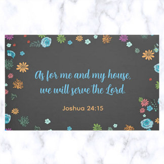 Wir werden dem Herrn dienen Fußmatte