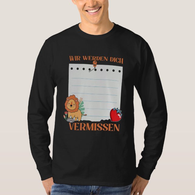 Wir Werden Dich Vermissen Friends Abschied mit Si T-Shirt (Vorderseite)