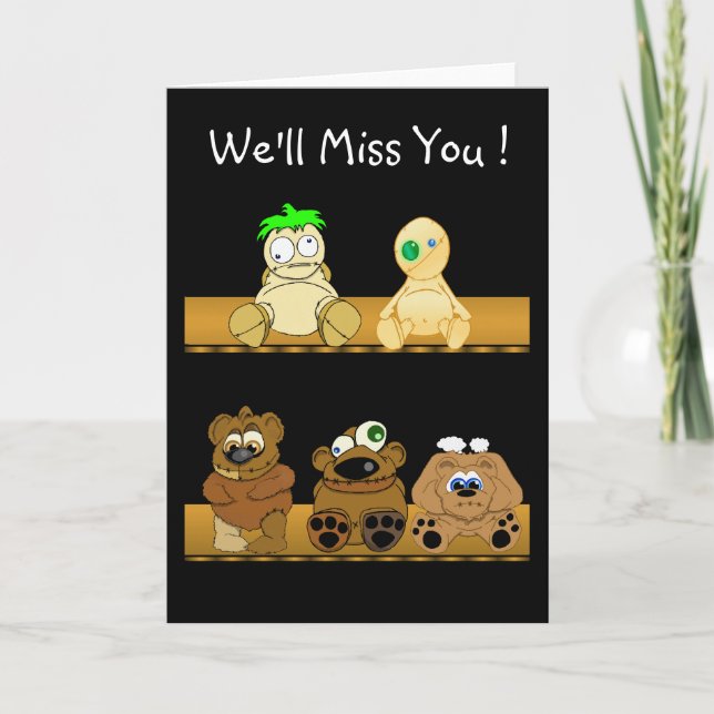 Wir werden dich vermissen! karte (Vorderseite)