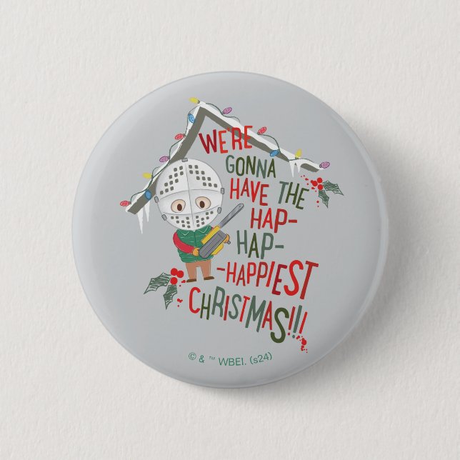 Wir werden die glücklichsten Weihnachten haben Button (Vorderseite)