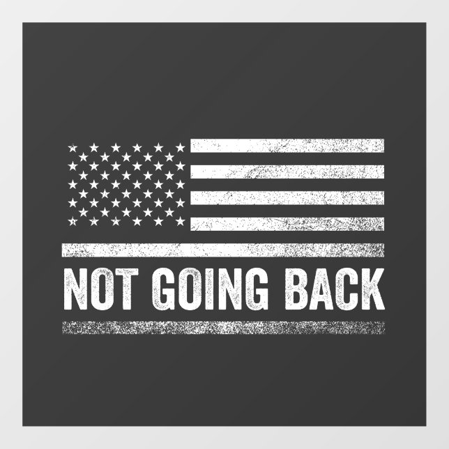 Wir werden die Harris-Walz-Wahlen nicht zurückzieh Fensteraufkleber (Blatt)