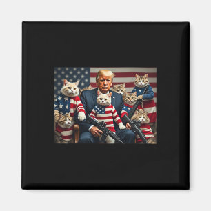 Wir werden die Katzen retten Lustige Trump-Wahl 20 Magnet