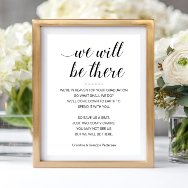 Wir werden dort den Abschluss für Gedenksitze gebe Poster (Von Creator hochgeladen)