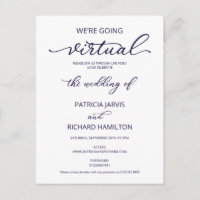 Wir werden eine virtuelle Online-Hochzeitseinladun