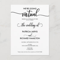 Wir werden eine virtuelle Online-Hochzeitseinladun