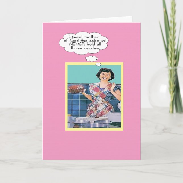 "Wir werden einen größeren Kuchen brauchen!" Karte (Vorderseite)