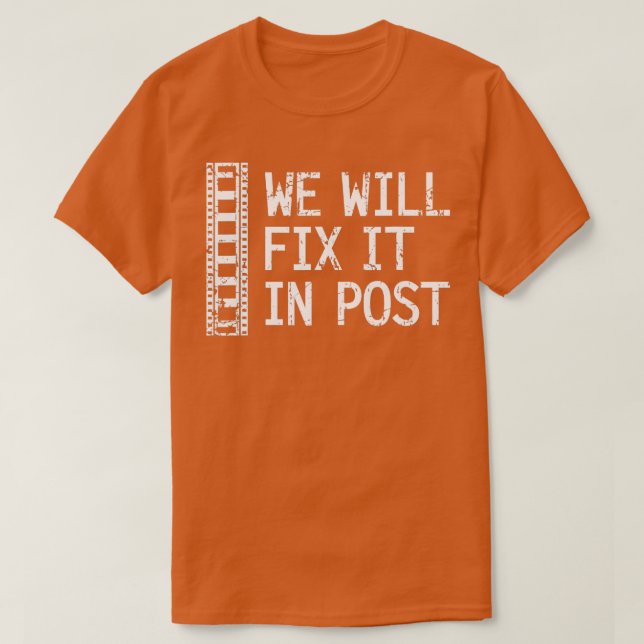 Wir werden es in Post-Video-Editor Geschenk Video  T-Shirt (Design vorne)