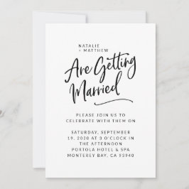 Wir werden heiraten Skript Hochzeit Einladung