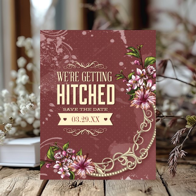 Wir werden Hitched Wedding Save the Date (Von Creator hochgeladen)